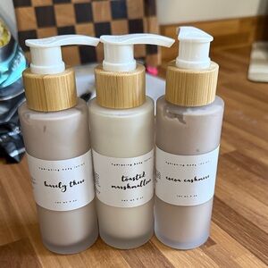 Set of Three Scented Lotions Unopened